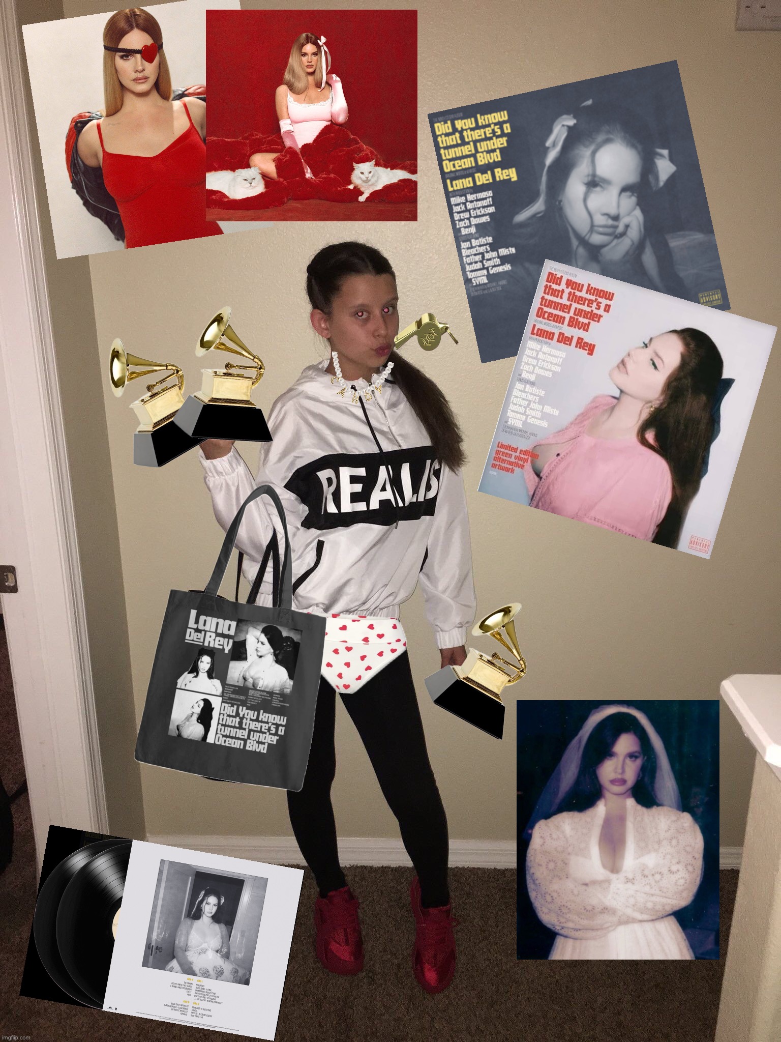 Bag Girl with Lana Del Rey Did you know that there's a tunnel under the Ocean Blvd Merchandise